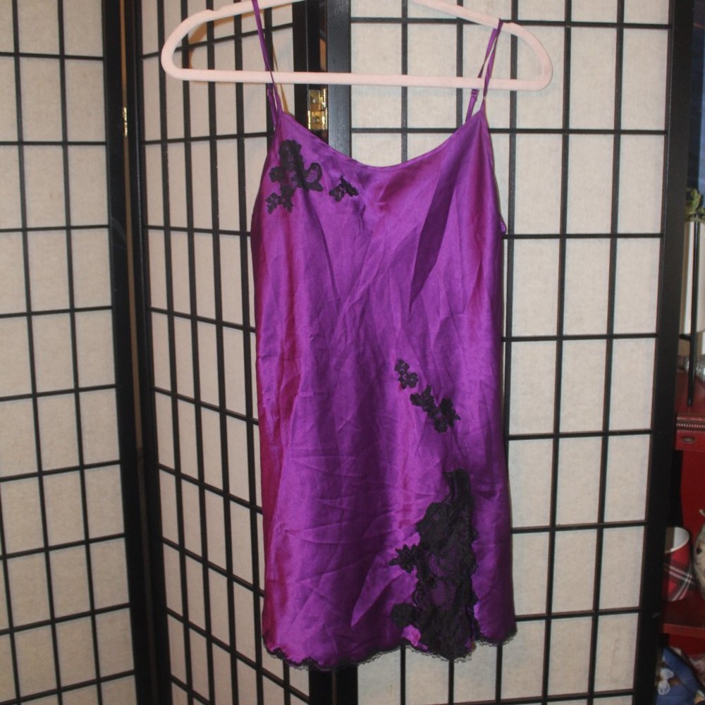Womens Small Purple Victorias Secret Lingerie Slip Nightie